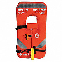 MUSTANG SURVIVAL Chaleco Salvavidas , Clasificación USCG I , Color Naranja , Tamaño: Universal Adulto