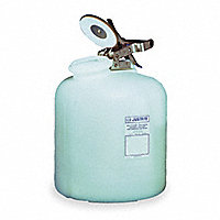 Bidon de Seguridad para Desechos Color Blanco , Material de Polietileno , 5 gal. , Corrosivos