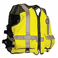 MUSTANG SURVIVAL Chaleco Salvavidas, Clasificación USCG III, Color Amarillo/Verde, Tamaño: Grande/XG