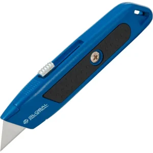 Global Industrial™ Utility Knife, Retractable Blade & Multi-Stop Actuator