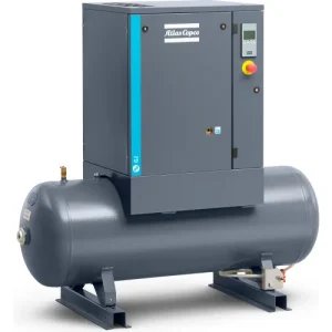 Atlas Copco G7-145T AP, 10HP, Oil-Injected Rotary Screw, 71 Gal Tank Mount, 145PSI, 3PH 208/230/460V