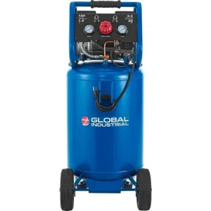 Global Industrial™ Portable Quiet Electric Air Compressor, 1.8 HP, 20 Gal, 5.0 CFM, Oil-Free