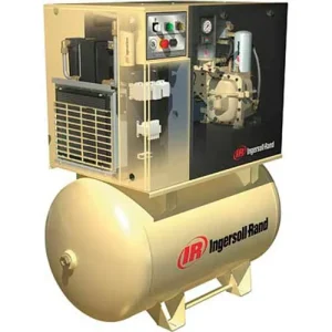 Ingersoll Rand UP6-7.5TAS-125, 7.5 HP, Rotary Screw Comp, 80 Gal, Horiz., 125 PSI, 28 CFM, 3PH 200V
